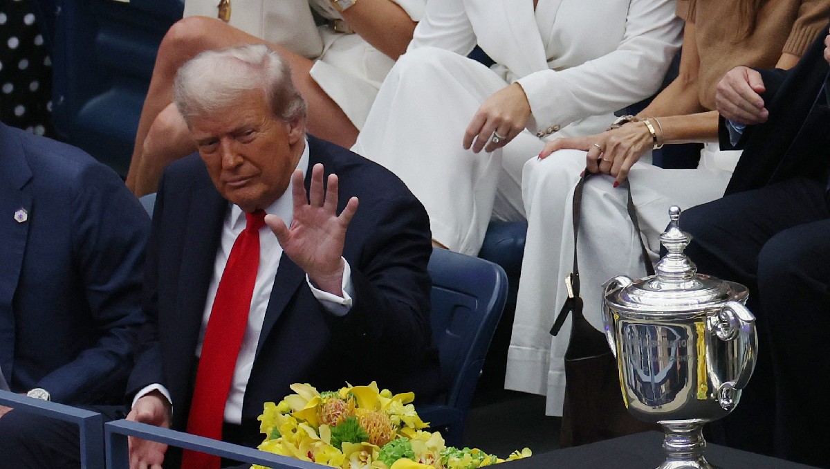 Donald Trump causó retraso de la final de US Open entre Sinner y Alcaraz por esta razón (Reuters)