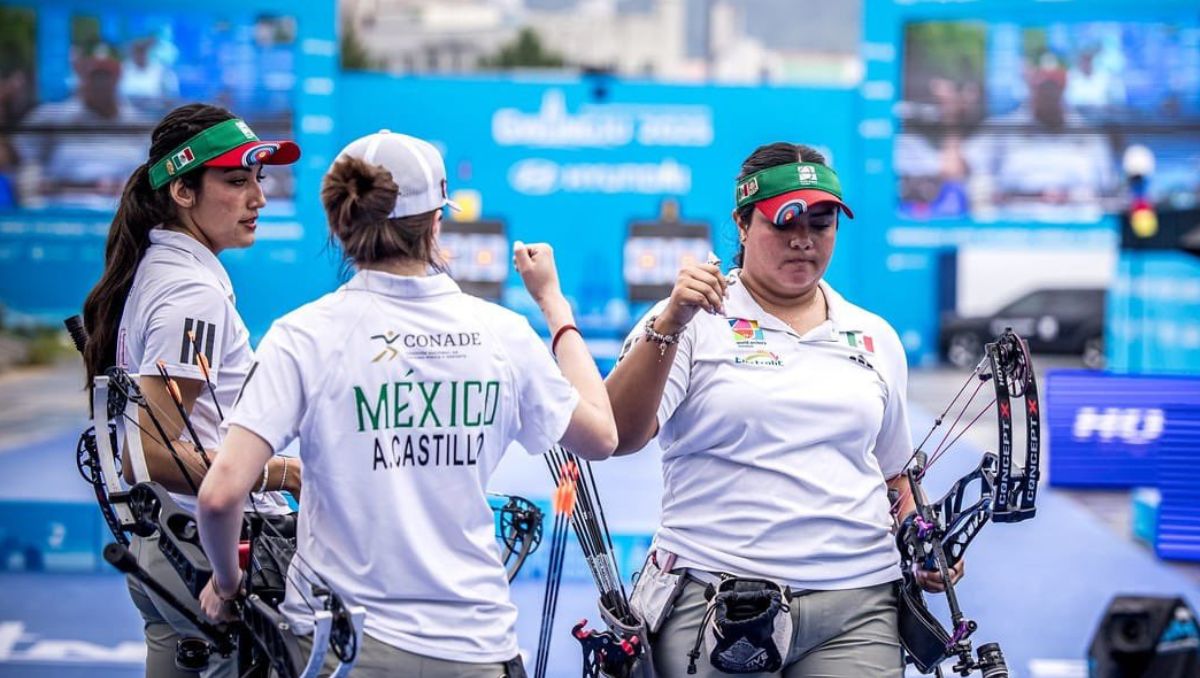 México gana su primera medalla de oro en un Campeonato Mundial de Tiro con Arco (X: @conadeoficial)