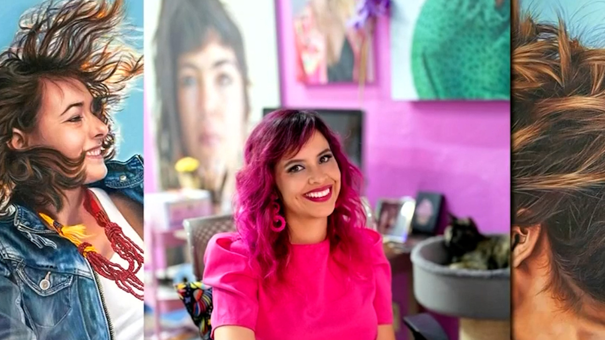 Diana López, artista colección Milenio Arte, da rostro artístico a la SCJN