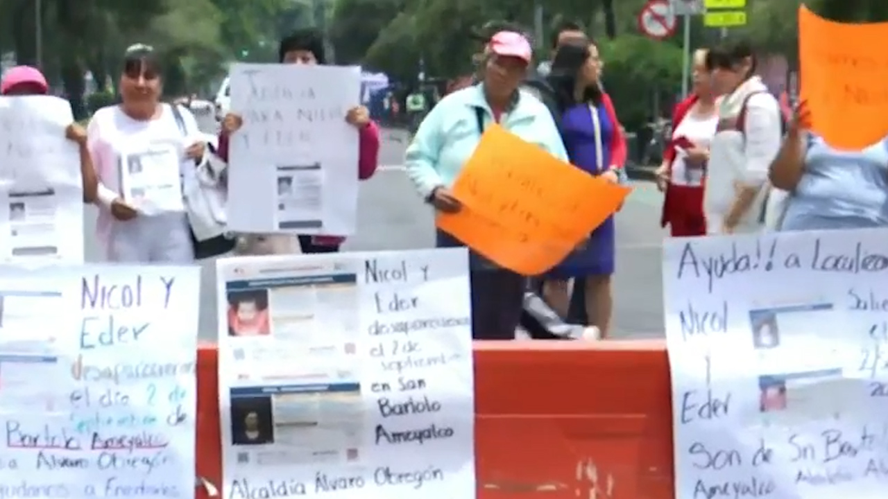 Familiares de dos menores desaparecidos bloquean Fray Servando en CdMx