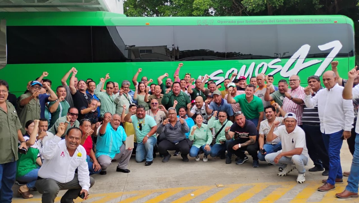 La sección 47 STPRM llegaron para realizar su primer viaje este domingo