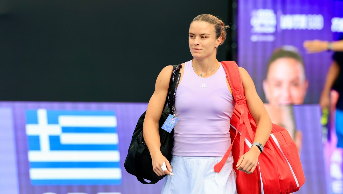 María Sakkari, tenista griega, caía por 4-1 cuando la lluvia impidió la continuación del partido (Foto: Cortesía GDL Open)