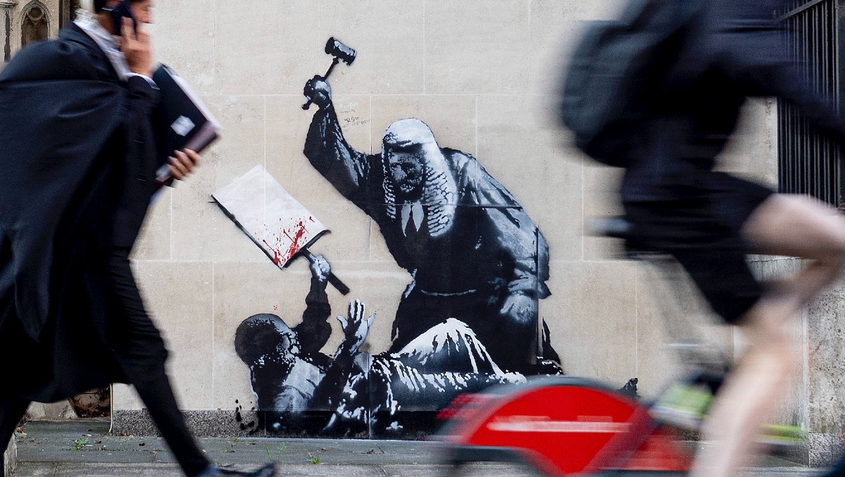 Mural Bansky. (Foto: AP)