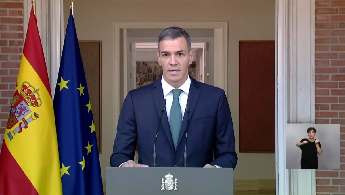 Pedro Sánchez defendió el derecho a defenderse de Israel, pero criticó los excesos. | Especial