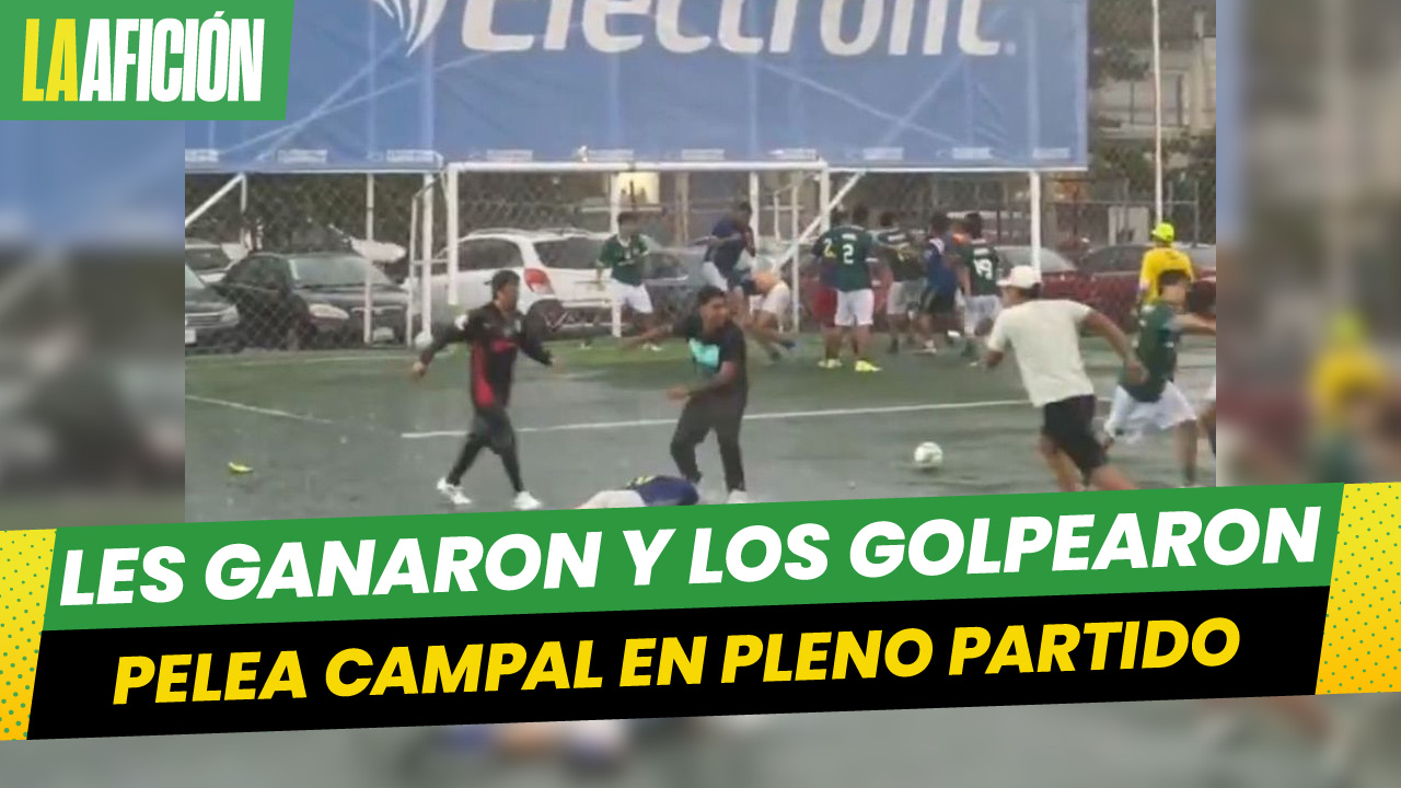 Pelea campal en el futbol amateur en Guadalajara se hizo viral en redes sociales