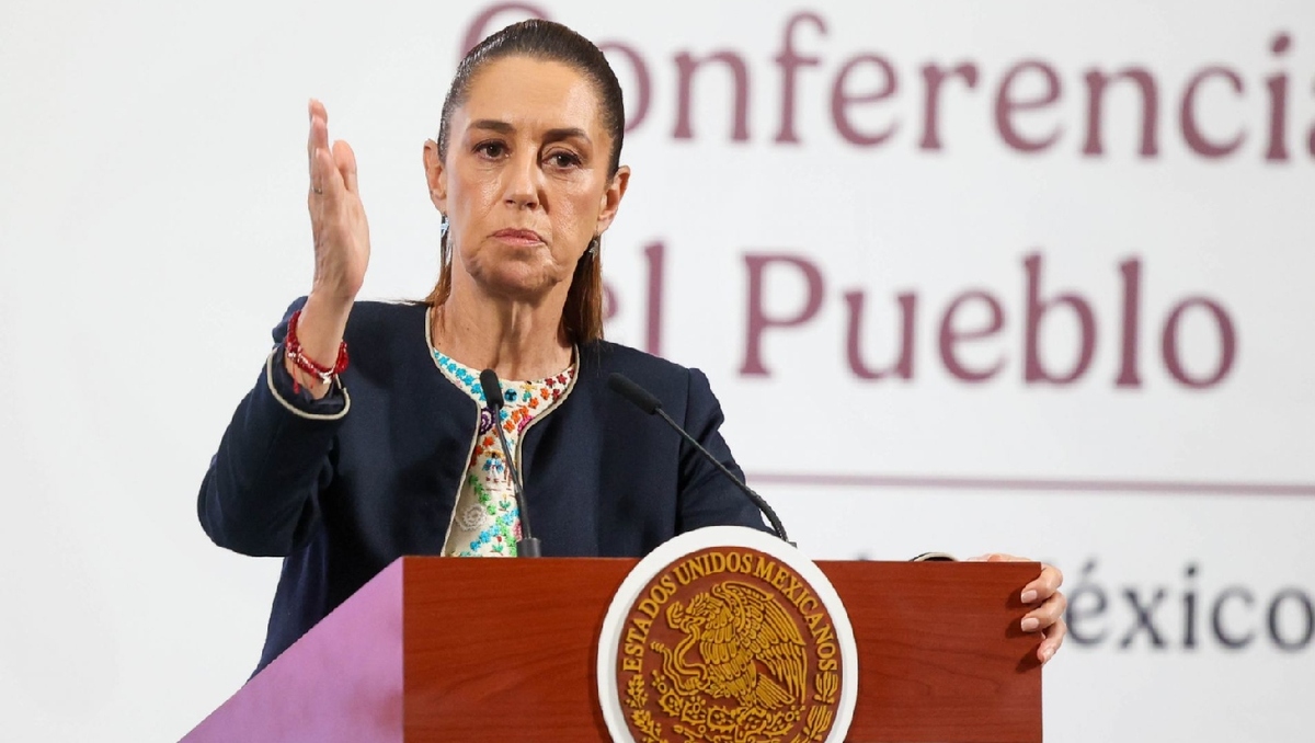 La Presidenta desde su conferencia de prensa en Palacio Nacional el 8 de septiembre. | Cuartoscuro