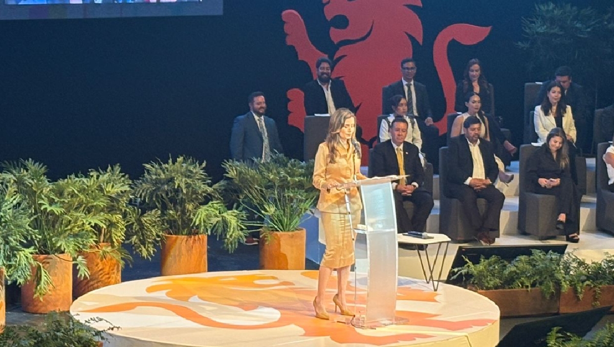 Verónica Delgadillo rindió su primer informe de gobierno como alcaldesa de Guadalajara (Foto: Fátima Briceño)