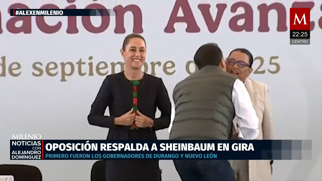 Gobernadores de oposición respaldan a Claudia Sheinbaum en primer informe de gobierno