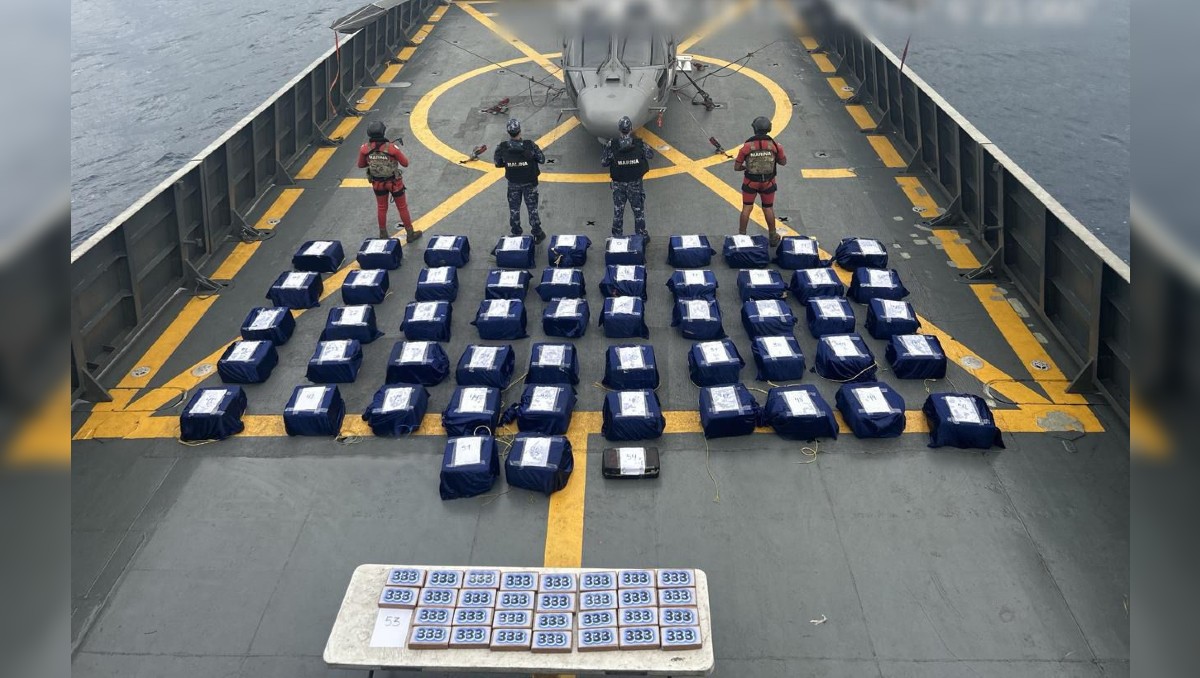 Autoridades aseguraron 1.6 toneladas de droga frente a costas de Acapulco, Guerrero. | SSPC