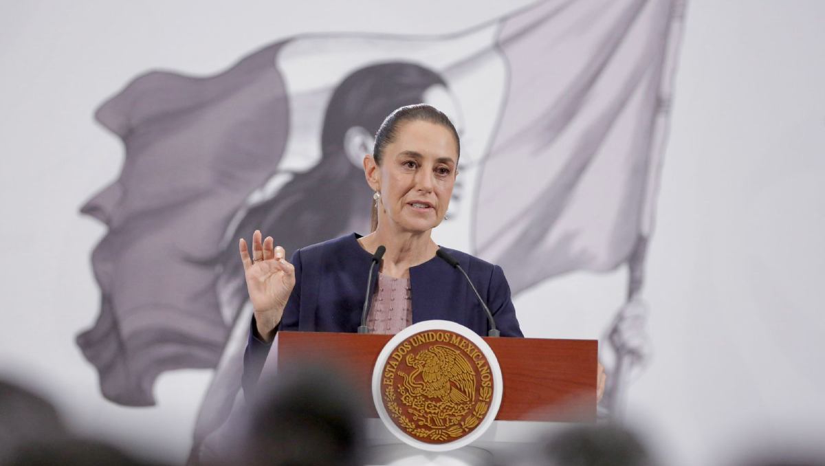 Claudia Sheinbaum, durante la conferencia de prensa matutina en Palacio Nacional | Especial