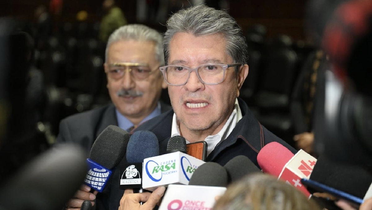 El coordinador de Morena en la Cámara de Diputados, Ricardo Monreal, en una entrevista en San Lázaro. | Especial
