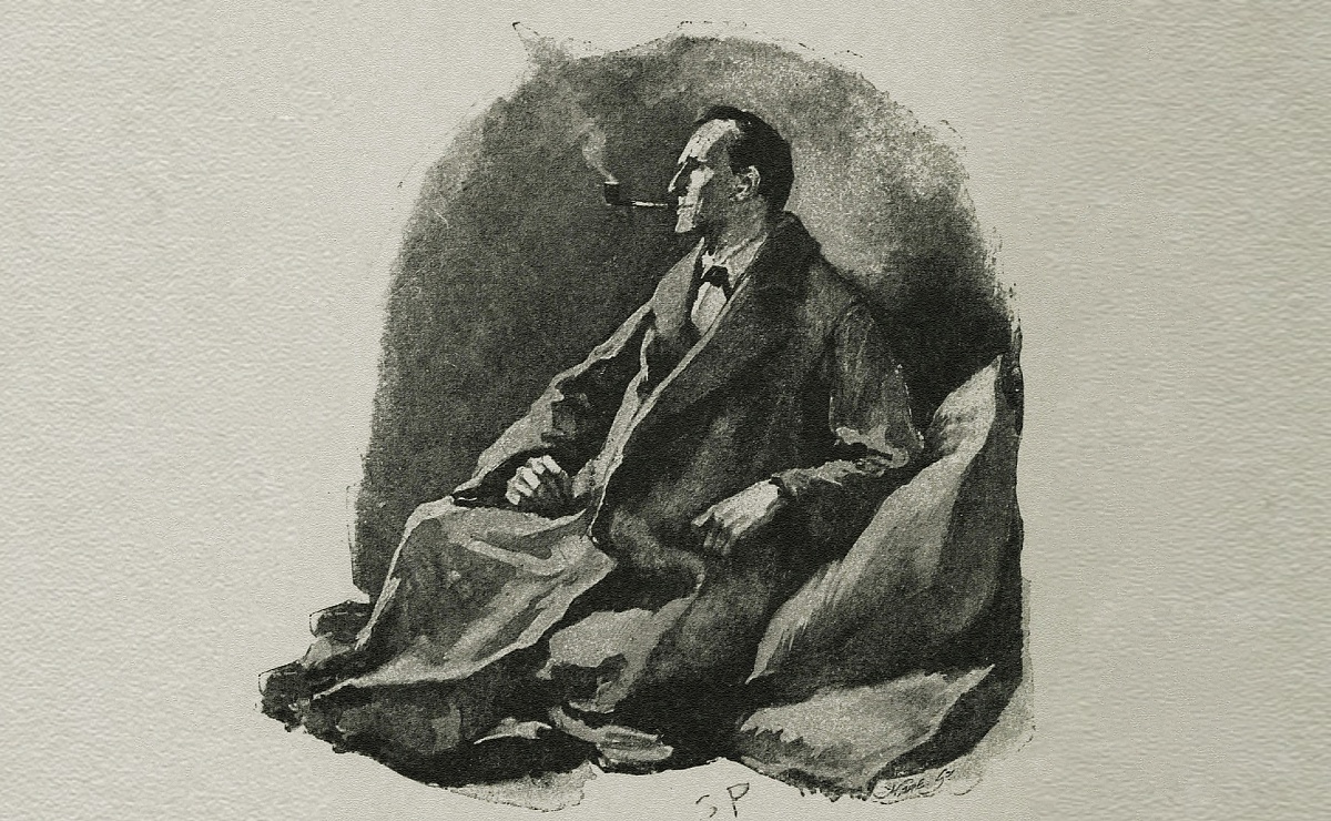 El detective ficticio Sherlock Holmes. Ilustración de Sidney Paget, 1891. (Wikimedia Commons)