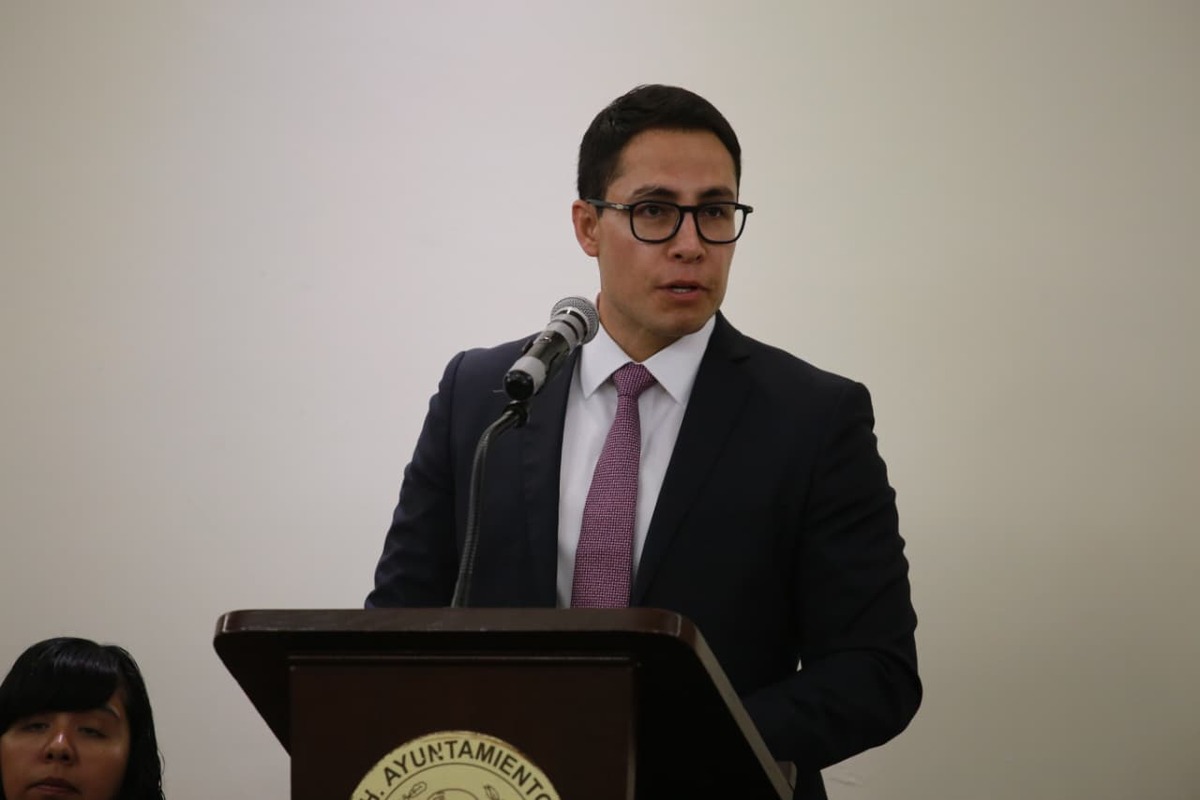 Entrega del primer informe de actividades del alcalde de Pachuca Jorge Reyes. (Foto: Maribel Calderón)