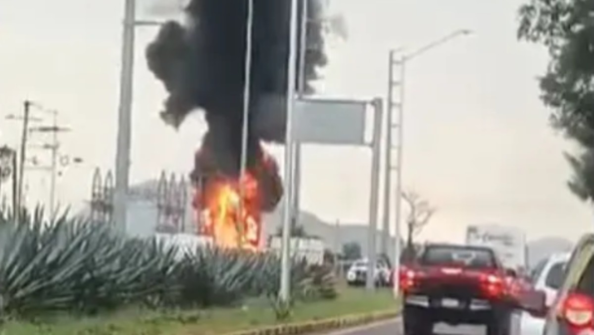 Un fuerte rayo impactó una planta de energía eléctrica y provocó un incendio en Tarandacuao. | ESPECIAL