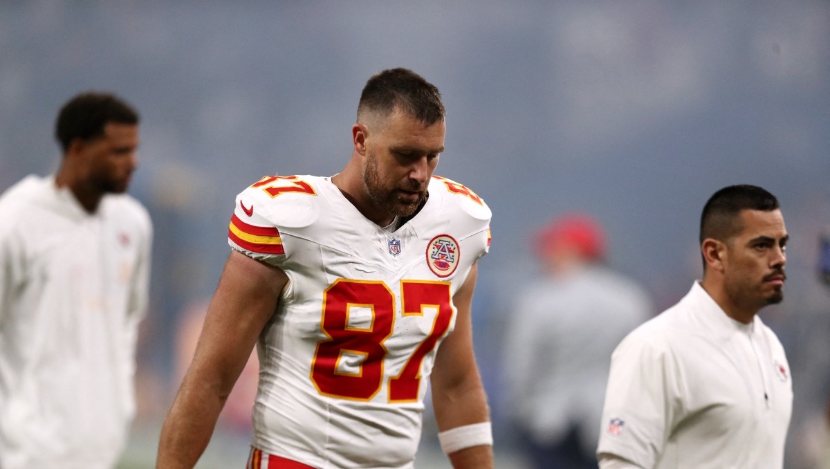 Kelce reconoció su error y se hace responsable de la lesión de Worthy (Reuters)