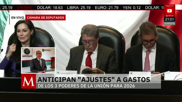 Nuevos ajustes en los gastos de los tres poderes | Pedro Gamboa, 9 de septiembre de 2025
