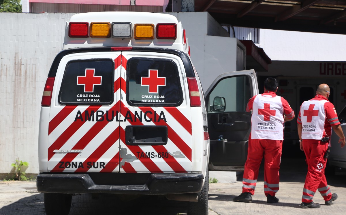 Ambulancia de la Cruz Roja en el sur de Tamaulipas. | Yazmín Sánchez