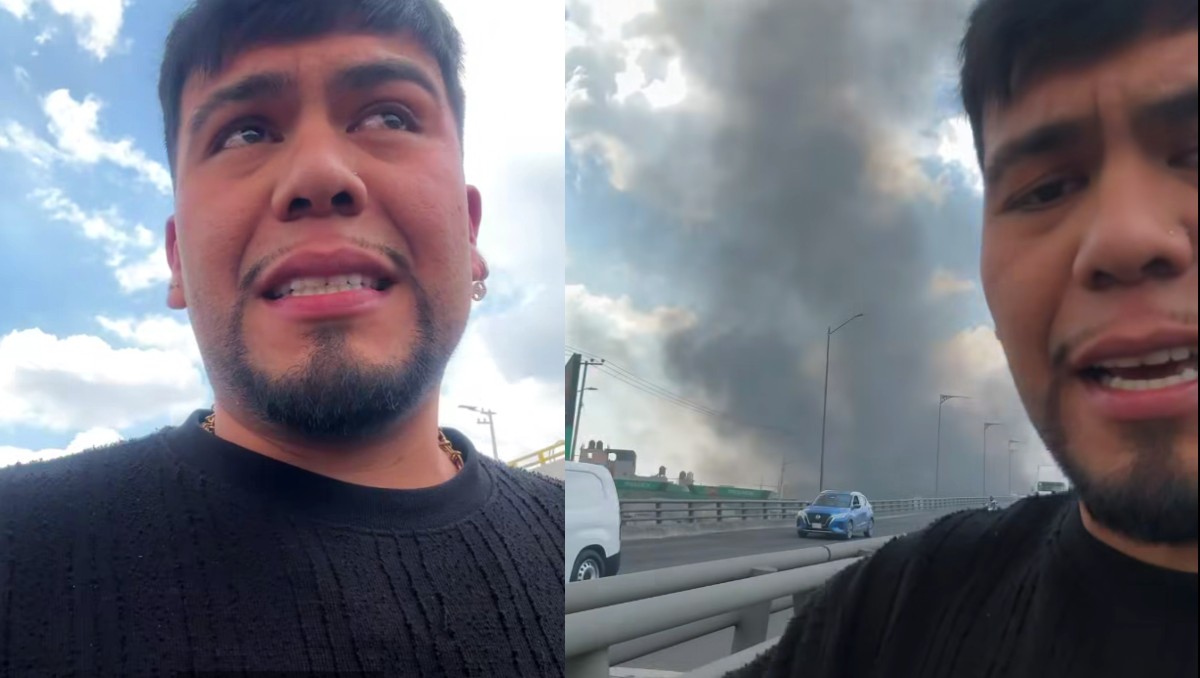 Influencer JLU Barber narrando cómo fue la explosión de una pipa en Santa Martha. | Facebook JLU Barber