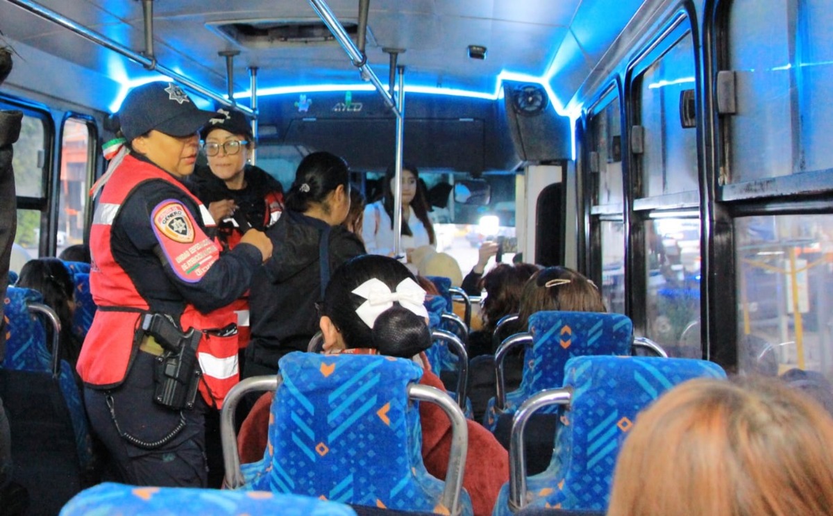 Con Operativos, Azucena Cisneros baja 16 por ciento el robo en transporte