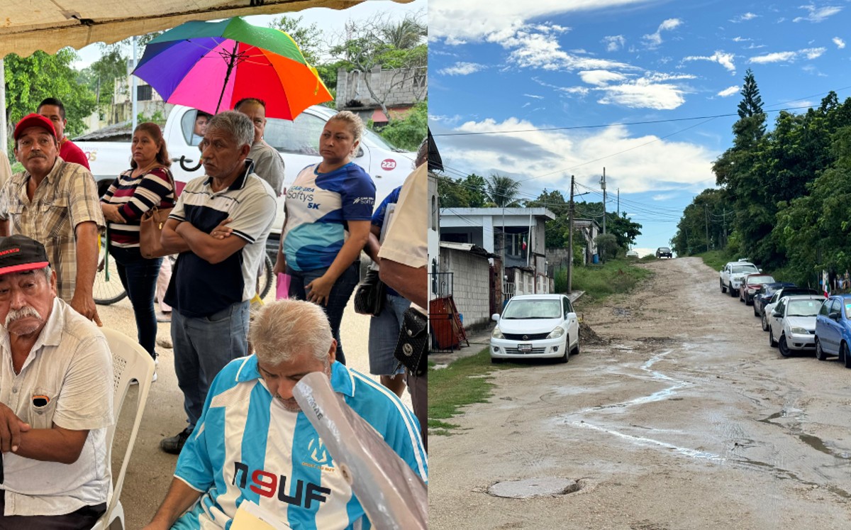 Vecinos de la colonia Lomas de Miralta. | Mario Juárez
