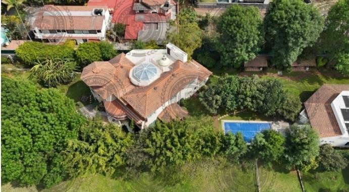 Vista aérea de la finca en Morelos. | Especial