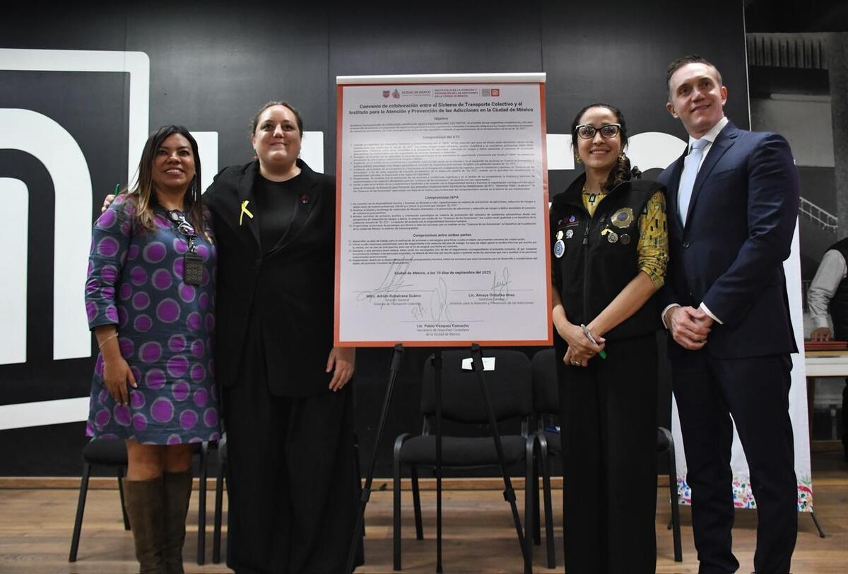 Firma de convenio Metro-IAPA para salud mental en el transporte público | Especial
