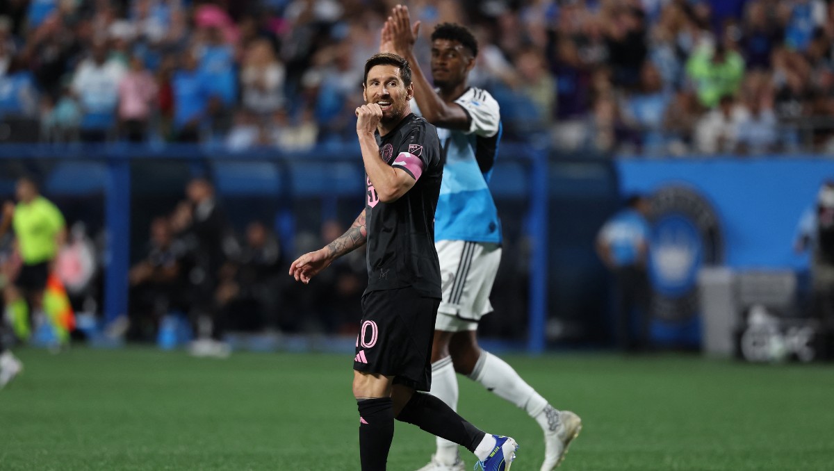 Messi falla un penal en la goleada de Charlotte al Inter Miami (AFP)
