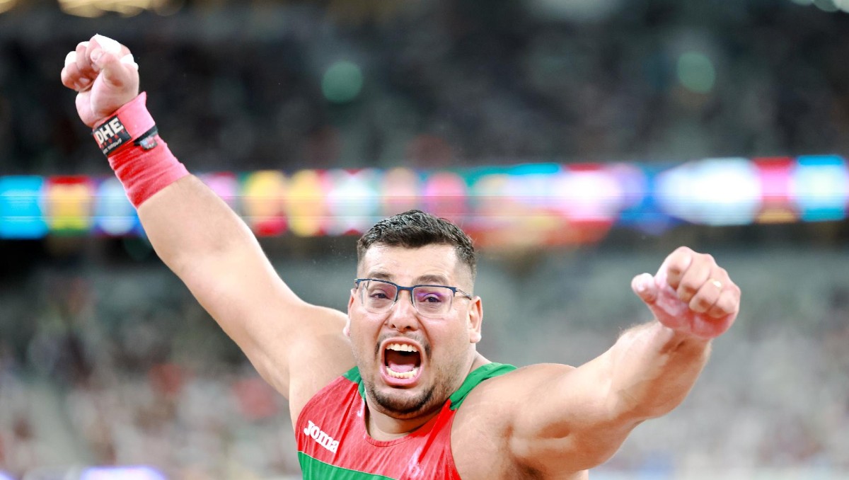 Mexicano Uziel Muñoz conquista plata mundial y récord nacional en lanzamiento de peso (EFE)