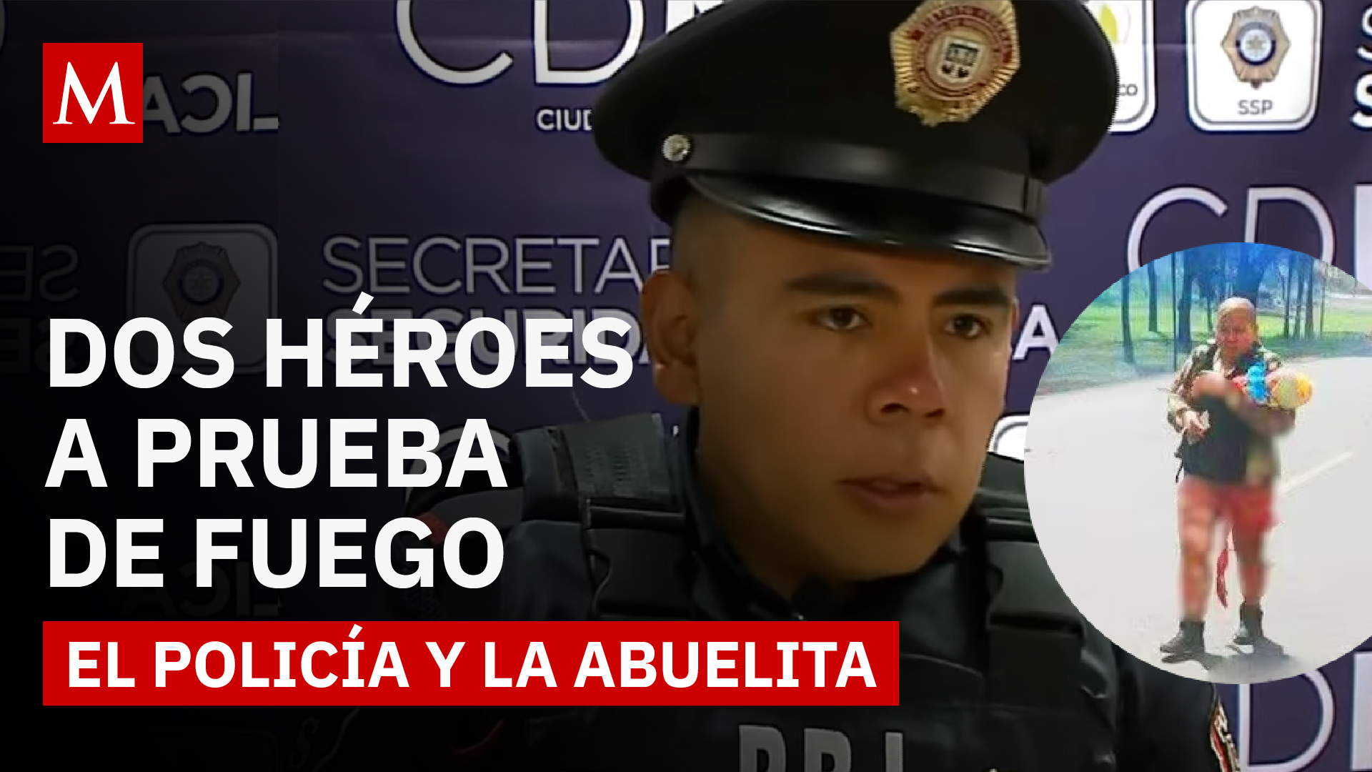 El policía y la abuelita: Entre llamas y dolor, surgieron dos héroes en Iztapalapa