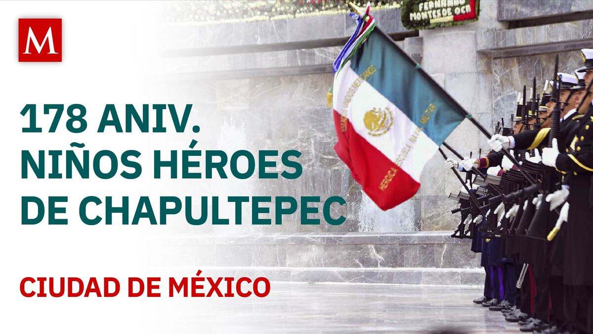 Sheinbaum preside la ceremonia del 178 Aniv. de la Gesta Heroica de los Niños Héroes de Chapultepec
