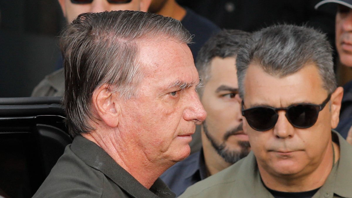 Jair Bolsonaro no dirigió palabras a los seguidores que lo esperaban. | AFP