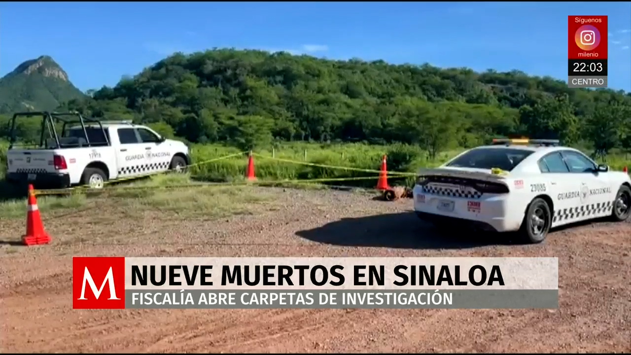 Jornada violenta en Culiacán deja nueve muertos, robos y desapariciones reporta Fiscalía de Sinaloa