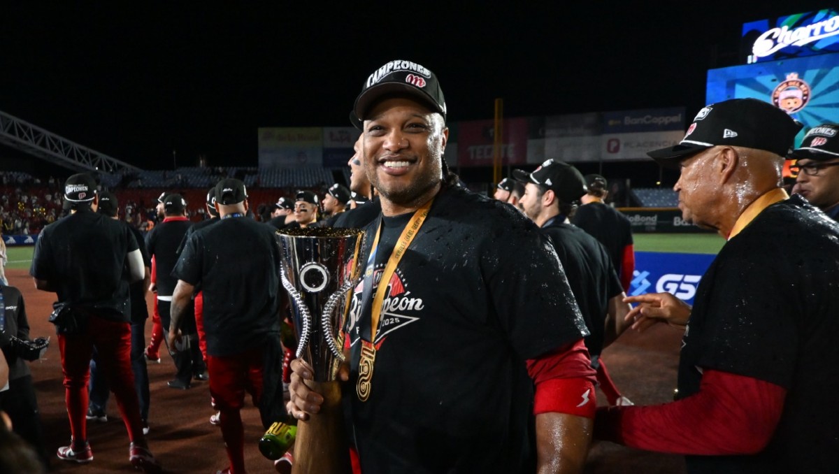 Robinson Canó, campeón de la LMB con los Diablos Rojos del México (Vanessa Flores)