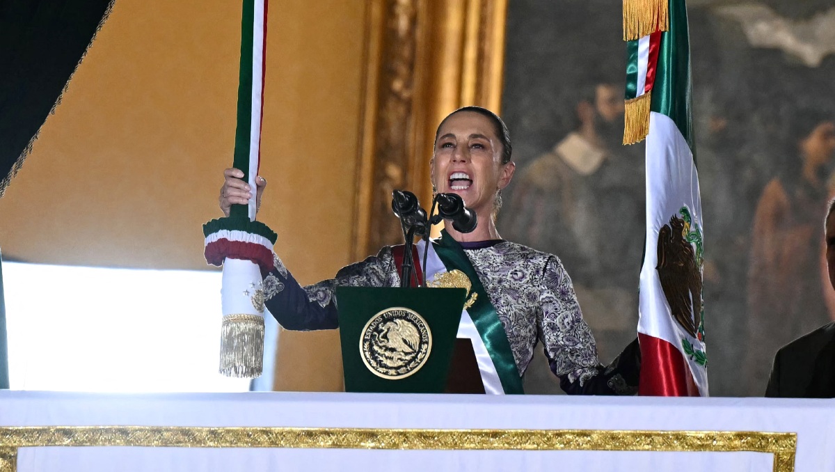Claudia Sheinbaum da el grito de independencia en el Zocalo | AFP