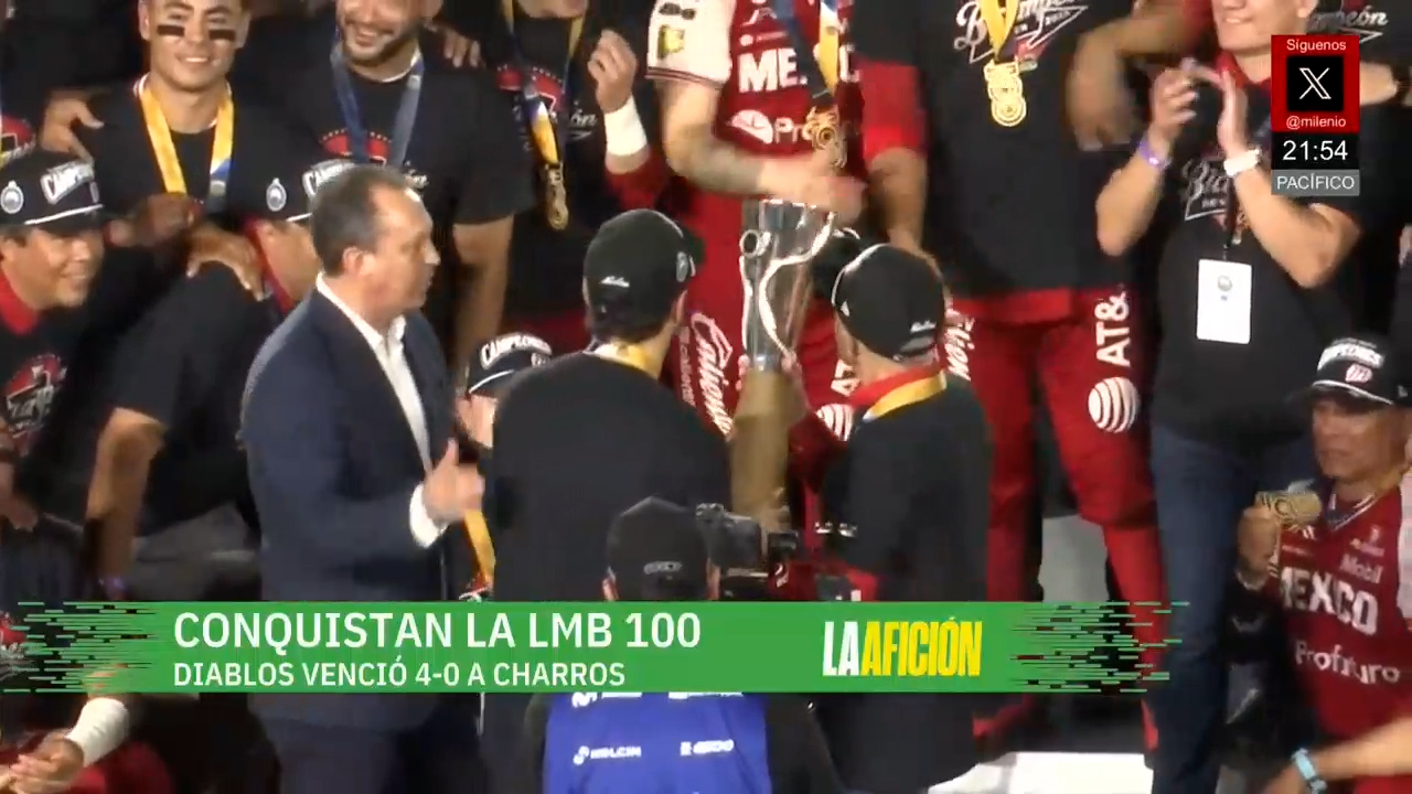 Diablos Rojos del México se coronan bicampeones de la Liga Mexicana de Béisbol