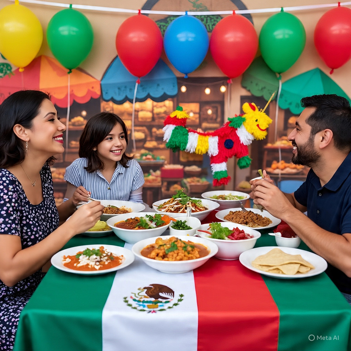 Familia disfrutando durante la celebración del 15 de septiembre | Especial