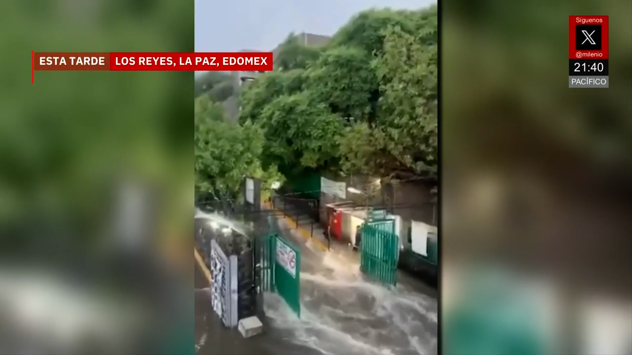 Fuertes lluvias inundan Puente de la Concordia y obligan a rescates en Iztapalapa