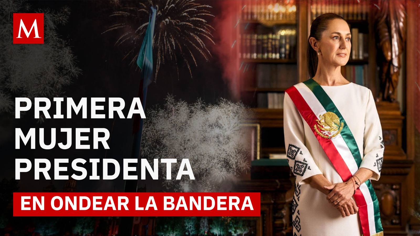 Histórica noche: por primera vez una mujer en Palacio Nacional dará el Grito de Independencia