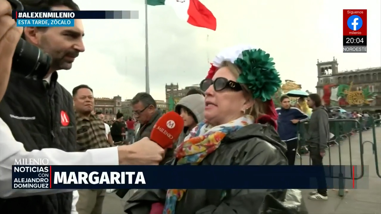 Mexicanos llenan el Zócalo para el primer Grito de Independencia de Sheinbaum