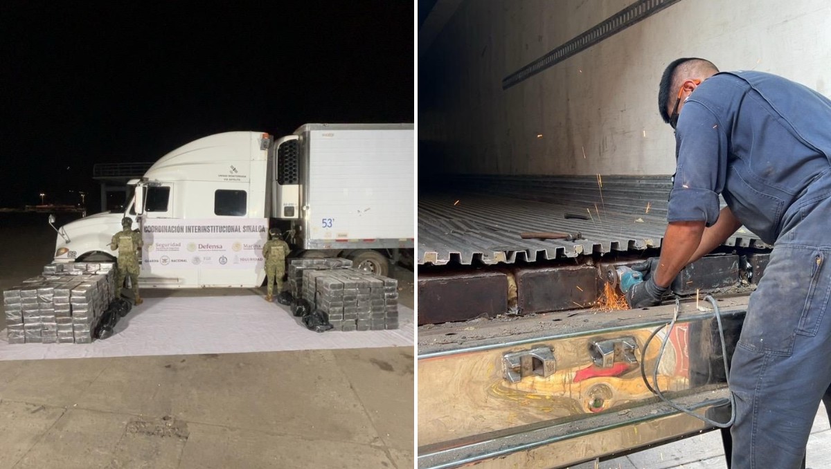 El tractocamión transportaba 494 paquetes y seis bolsas que contenían una sustancia con las características de la metanfetamina. | Especial