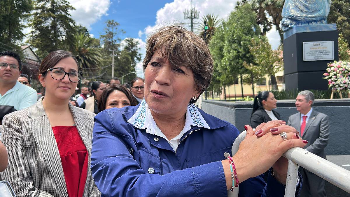 Delfina Gómez informó que dará informes regionales por su segundo reporte de labores. Foto: (Monserrat Mata)