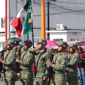 Desfile Cívico Militar en Tamaulipas
