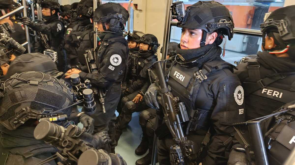 Elementos de la Fuerza Especial de Reacción e Intervención (FERI) de la Guardia Nacional. | Amílcar Salazar Méndez