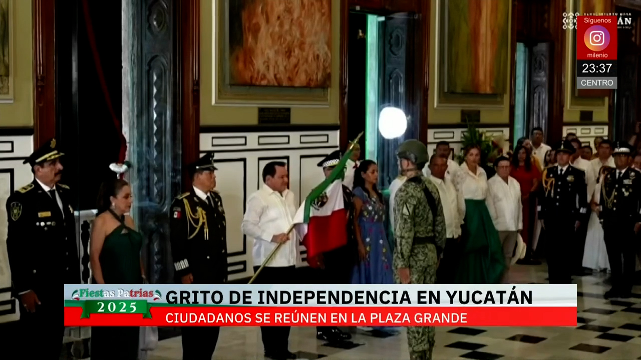 Grito de Independencia en Yucatán con Joaquín Díaz Mena