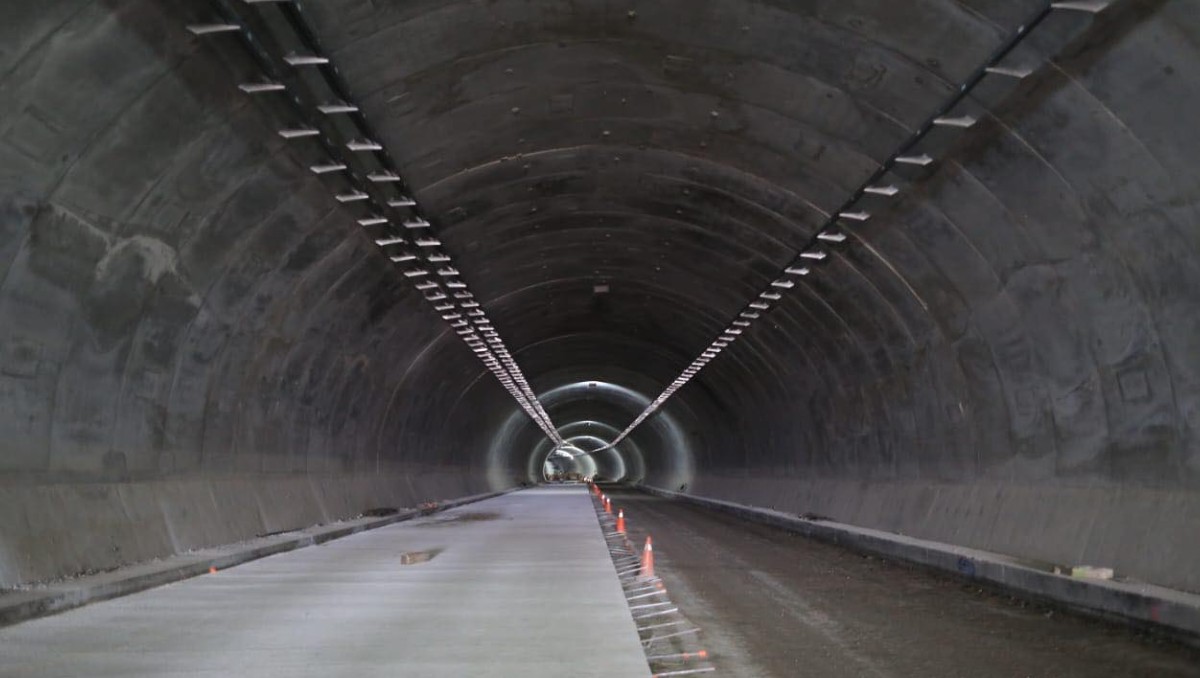 Túnel de la carretera Mante-Tula-Ocampo, en Tamaulipas.