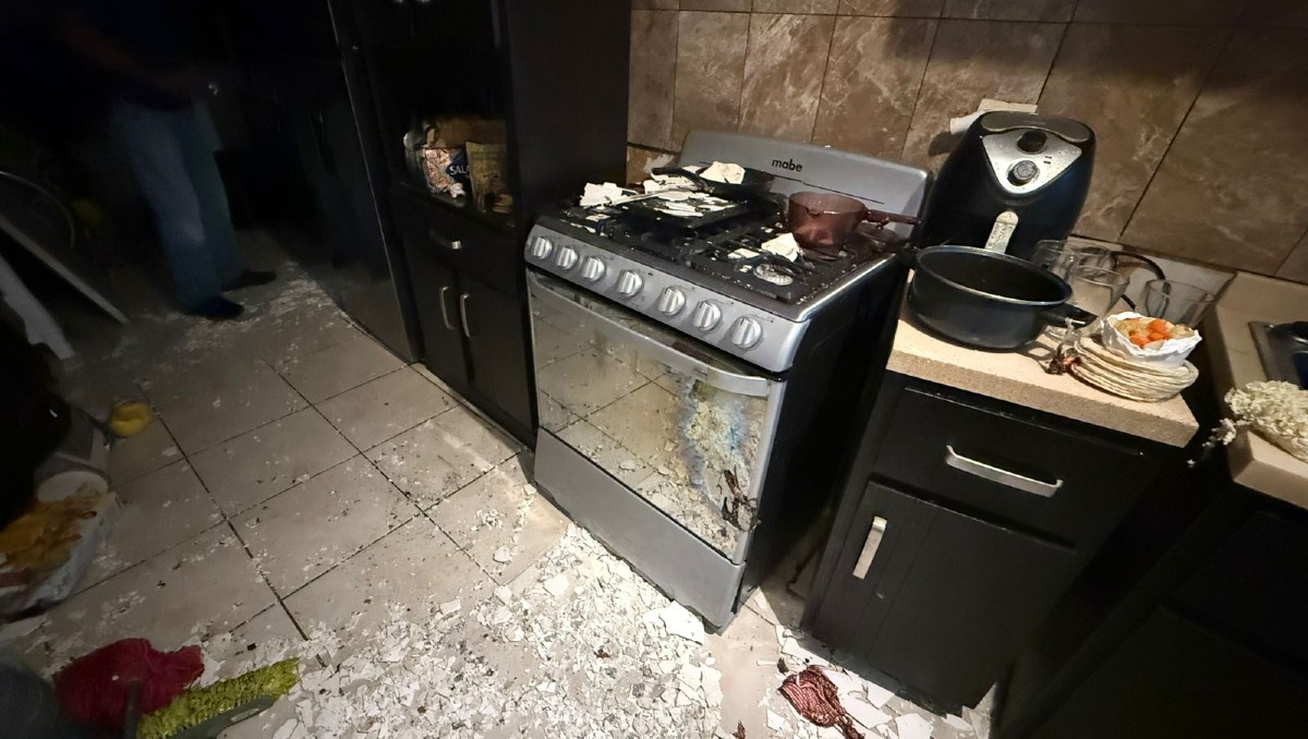 En el accidente resultó con quemaduras una mujer de 70 años de edad. Foto: Erik Solheim