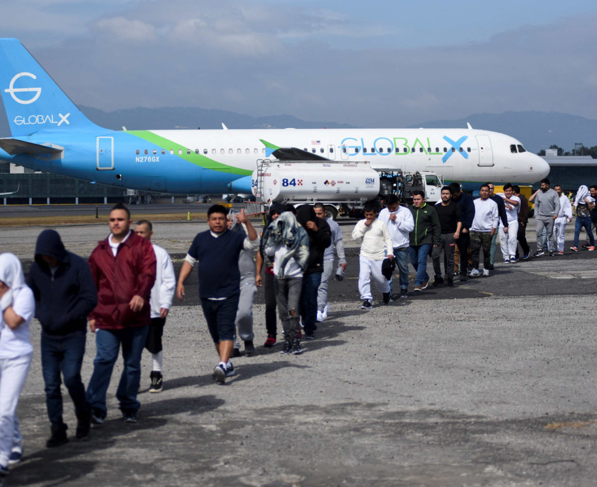 110 aviones han sido utilizados en operaciones de deportación. Reuters.