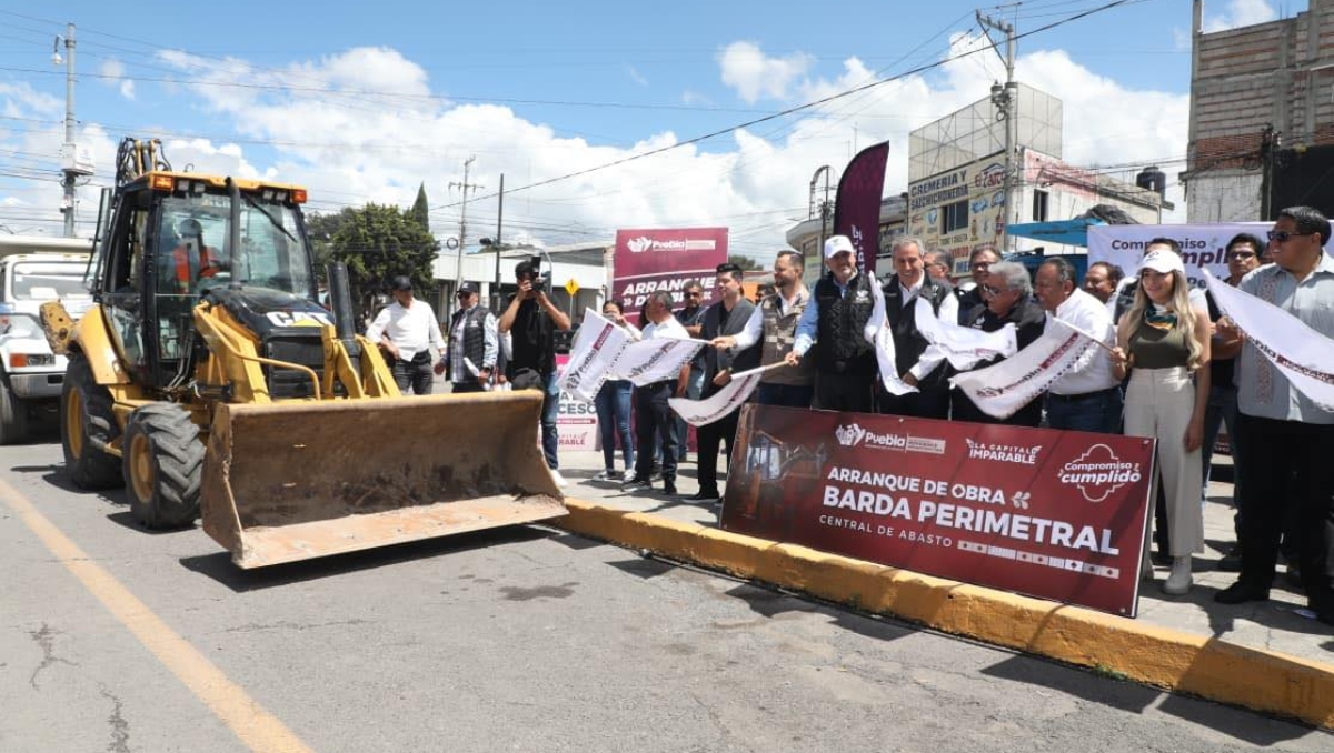 Inician edificación de barda perimetral en Central de Abasto, Puebla | EsImagen