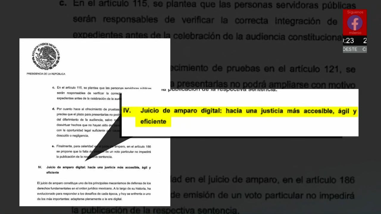 Iniciativa de Sheinbaum propone digitalizar la Ley de Amparo y limitar suspensiones provisionales