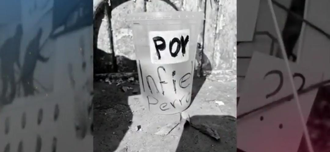 Las autoridade aseguraron el resto humano.